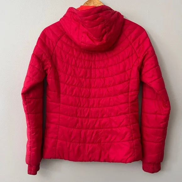 Outdoor Research Jacket Womens M Red Breva Quilted Hooded Primaloft Puffer - Picture 2 of 12